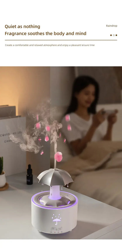 AromaSpin Mist - Rotating Umbrella-shaped Aroma Diffuser and Humidifier