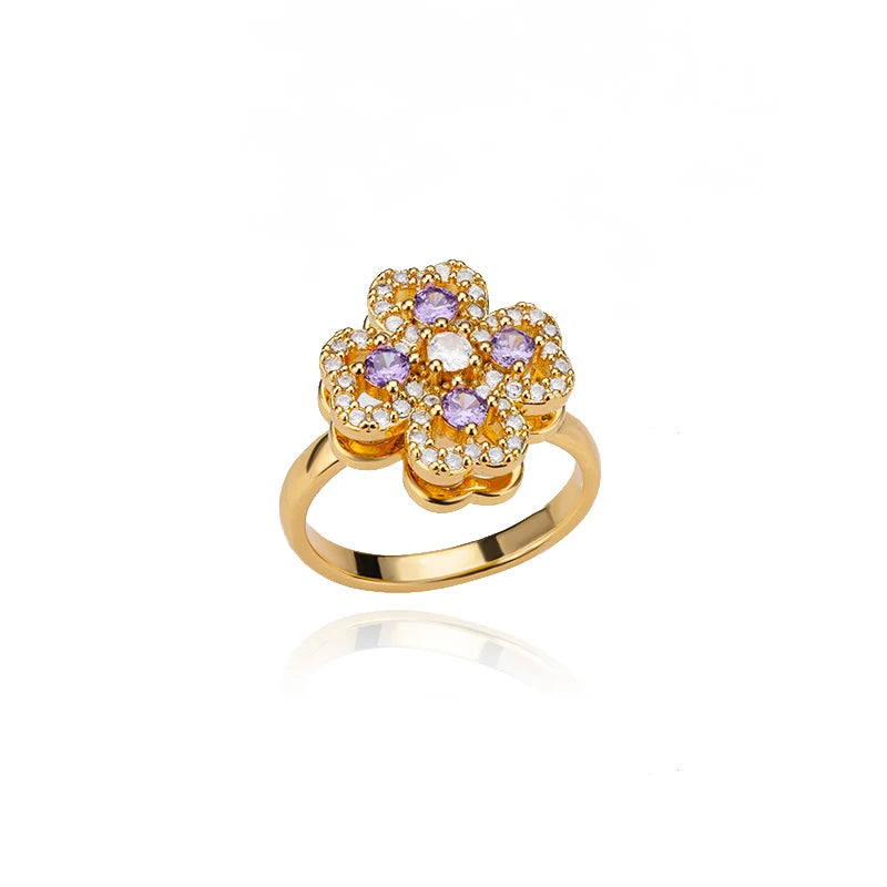 Heart & Clover Calm Ring