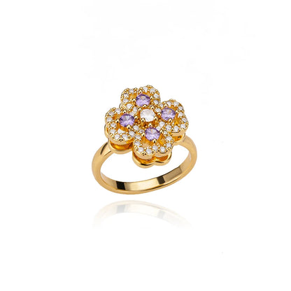 Heart & Clover Calm Ring