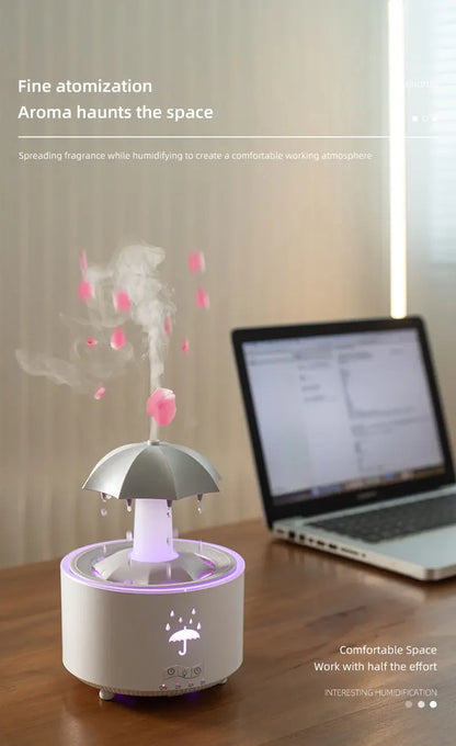 AromaSpin Mist - Rotating Umbrella-shaped Aroma Diffuser and Humidifier