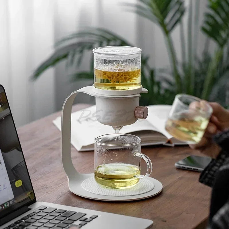 Théière en verre pour la maison – Filtre anti-goutte Ice Drop Extraction à froid Cafetière et théière