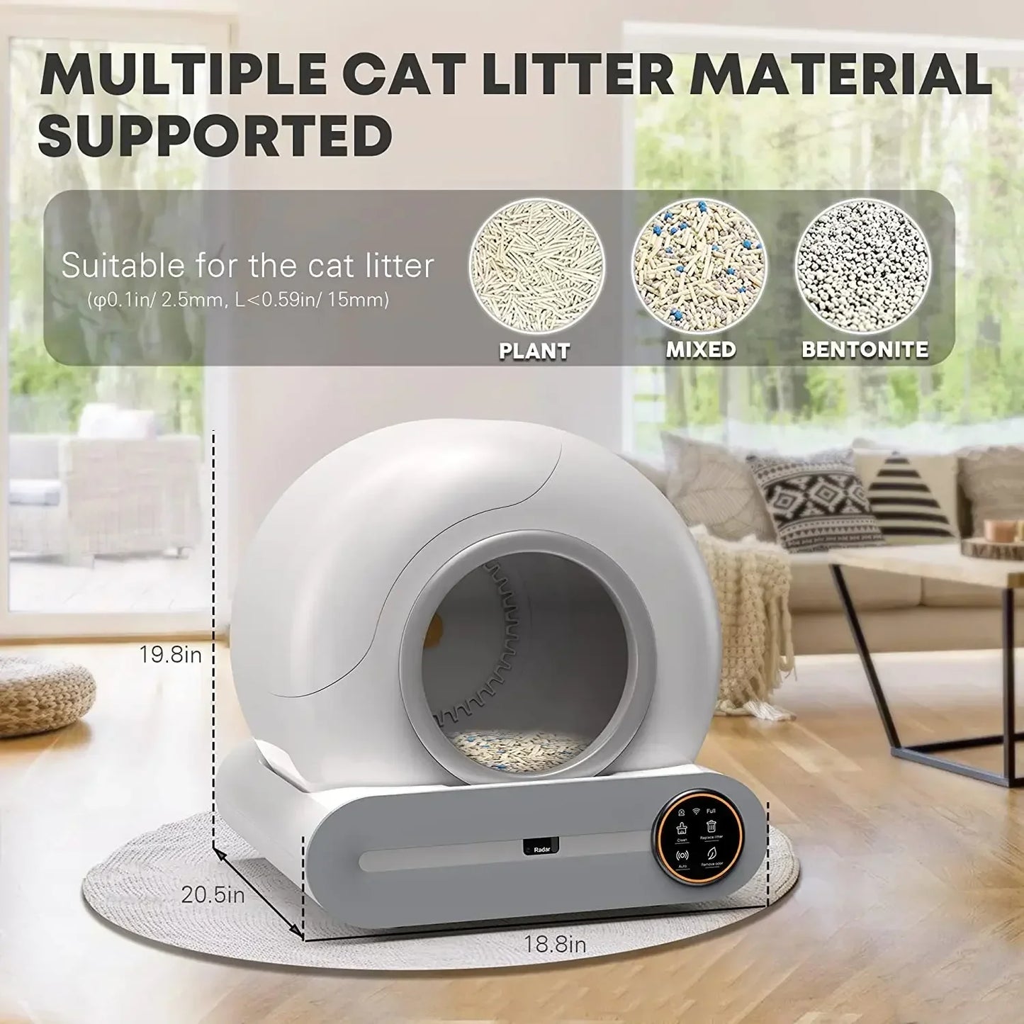 LitterEase Intelligent - Auto-Clean Cat Toilet