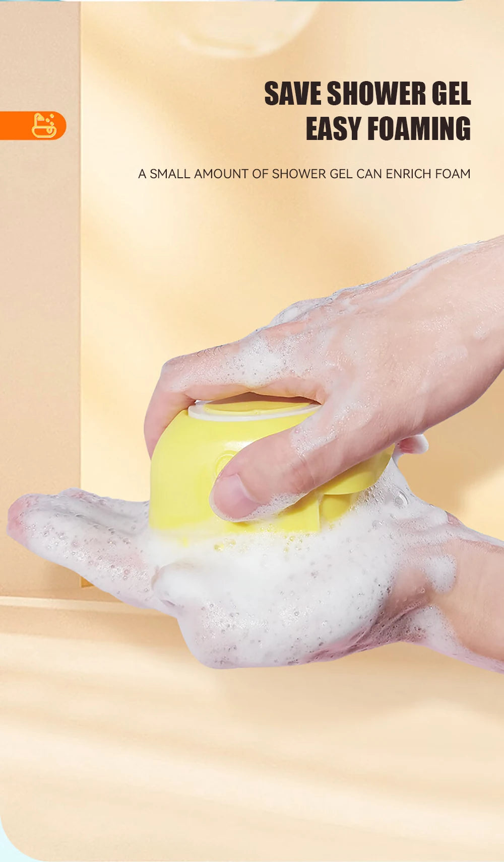Furbrush - Soft Silicone Massage Brush with Integrated Shampoo Dispenser