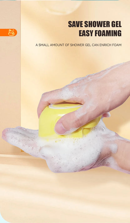 Furbrush - Soft Silicone Massage Brush with Integrated Shampoo Dispenser