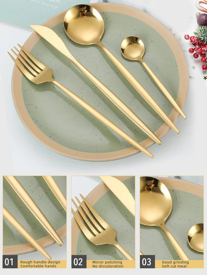 Elegance24 - Complete 24-Piece Cutlery Set