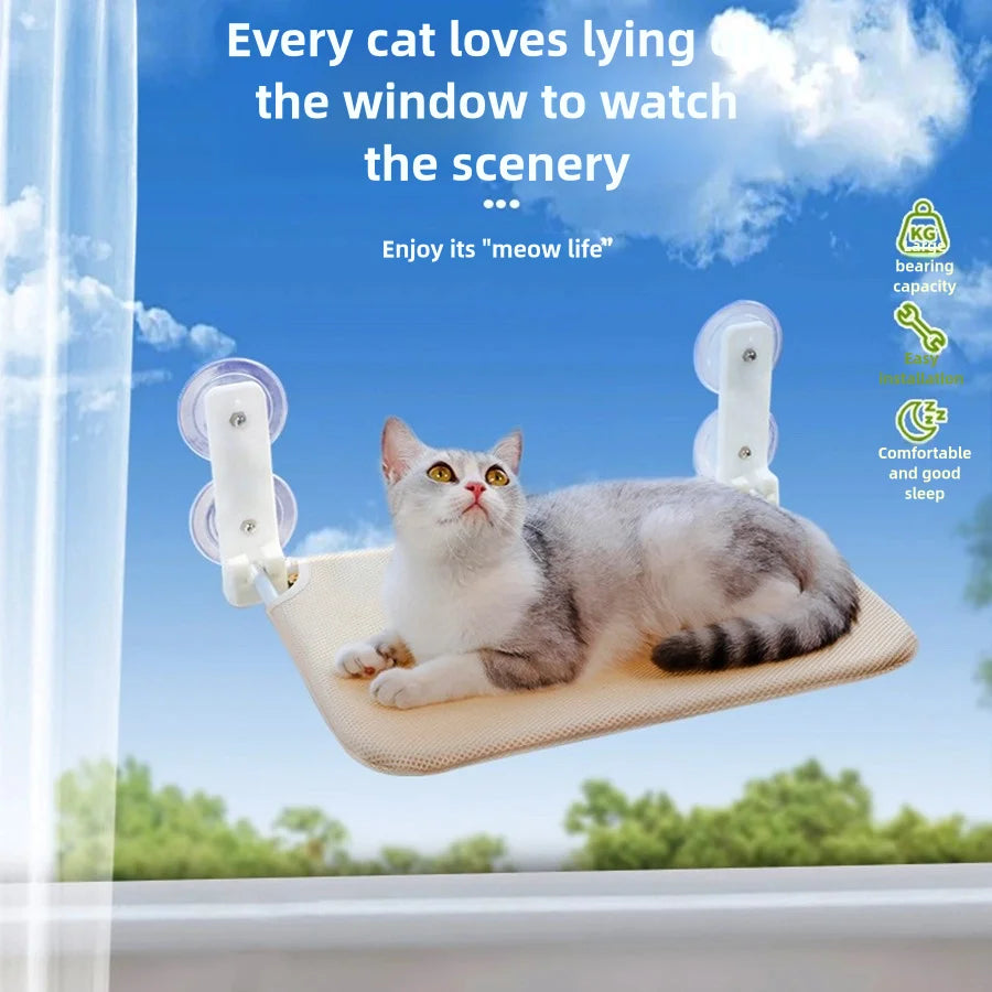 PurrchView Window Lounge - raised lounge spot with a perfect view